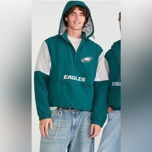Philadelphia Eagles Midnight Green Hooded Pullover Sideline Jacket—3XL*Unisex*